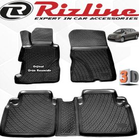 Rizline Honda Civic Sedan 2007 - 2012 Arası Siyah 4 Parça Set 3D Havuzlu Paspas