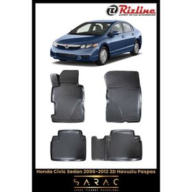 Rizline Honda Civic Sedan 2007 Model 3D Havuzlu Paspas