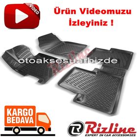 Rizline Honda Civic Sedan 2012-2015 Siyah 3D Havuzlu Paspas