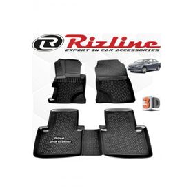 Rizline Honda Civic Sedan 2012 - 2016 Arası Siyah 4 Parça Set 3D Havuzlu Paspas