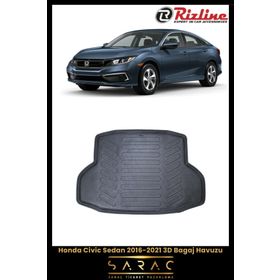 Rizline Honda Civic Sedan 2016-2021 Uyumlu 3D Bagaj Havuzu