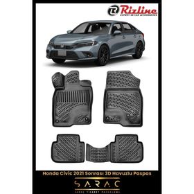 Rizline Honda Civic Sedan 2023 3D Havuzlu Paspas