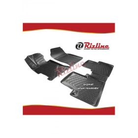 Rizline Honda Civic Siyah Sedan 2001-2006 Arası 4 Parça 3D Havuzlu Paspas