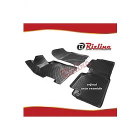 Rizline Honda Civic Siyah Sedan 2007-2012 Arası 4 Parça 3D Havuzlu Paspas
