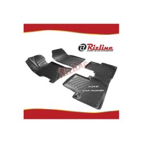 Rizline Honda Civic Siyah Sedan 2012-2016 Arası 4 Parça 3D Havuzlu Paspas