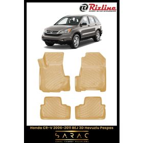 Rizline Honda CR-V 2006-2011 3D Bej Havuzlu Paspas