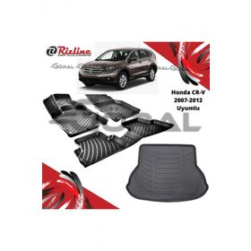 Rizline Honda CR-V 2007-2012 Uyumlu Paspas ve Bagaj Havuzu Set