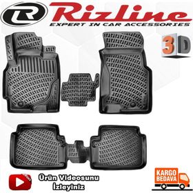 Rizline Honda Crv 1995-2001 Arası Siyah 3D Havuzlu Paspas