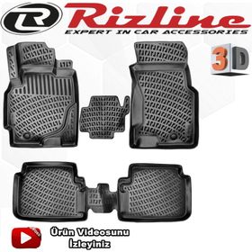 Rizline Honda Crv 1995-2001 Arası Siyah 3D Havuzlu Paspas