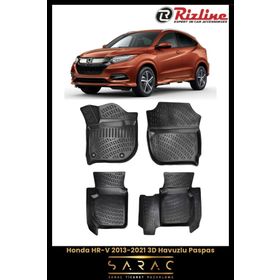 Rizline Honda HR-V 2015 Araca Özel Tasarım 3D Havuzlu Paspas