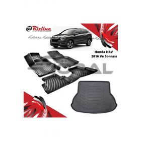 Rizline Honda HR-V 2016 ve Sonrası Paspas ve Bagaj Havuzu Set