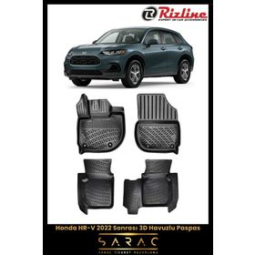 Rizline Honda HR-V 2022 Sonrası 3D Havuzlu Paspas