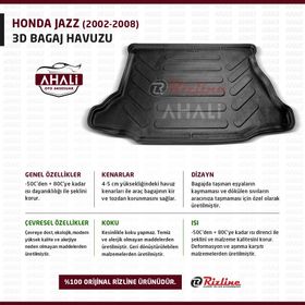 Rizline Honda Jazz 2002-2008 3D Bagaj Havuzu