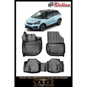 Rizline Honda Jazz 2023 Model 3D Havuzlu Paspas