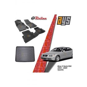 Rizline Hroto Bmw 5 Seri E60 2003-2009 3D Havuzlu Paspas ve Bagaj Havuzu
