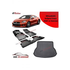 Rizline Hroto Mitsubishi Eclipse Cross 2020 3D Havuzlu Paspas ve Bagaj Havuzu