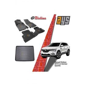 Rizline Hroto Renault Koleos 2016 Sonrası 3D Havuzlu Paspas ve Bagaj Havuzu