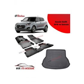 Rizline Hroto Suzuki Swift 2018 Sonrası 3D Havuzlu Paspas ve Bagaj Havuzu