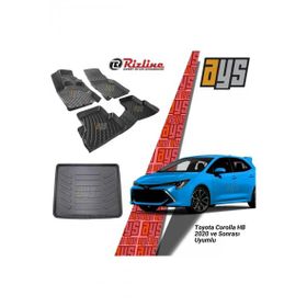 Rizline Hroto Toyota Corolla HB 2020 3D Havuzlu Paspas ve Bagaj Havuzu