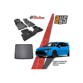 Rizline Hroto Toyota Corolla HB 2020 3D Havuzlu Paspas ve Bagaj Havuzu