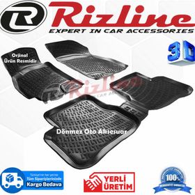 Rizline Hyundai Accent Admire 2001 2005siyah 3D Havuzlu Paspas