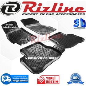 Rizline Hyundai Accent Admire 2001 2005siyah 3D Havuzlu Paspas