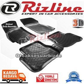 Rizline Hyundai Accent Admire 2001 2005siyah 3D Havuzlu Paspas