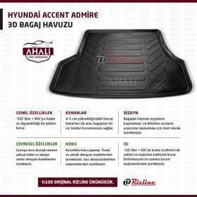 Rizline Hyundai Accent Admire 3D Havuzlu Paspas