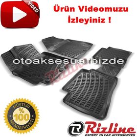 Rizline Hyundai Accent Blue 2011 2019 Siyah 3D Havuzlu Paspas