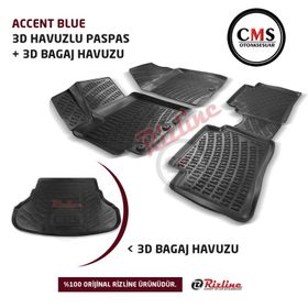 Rizline Hyundai Accent Blue 3D Havuzlu Paspas