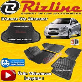 Rizline Hyundai Accent Blue 3D Paspas Bagaj Havuzu