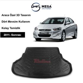 Rizline Hyundai Accent Blue Siyah 2011-2018 3d Bagaj Havuzu