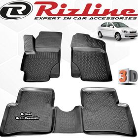 Rizline Hyundai Accent Era 2006 2011 Siyah 3D Havuzlu Paspas