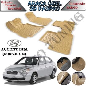 Rizline Hyundai Accent Era 2006-2012 Bej 3D Havuzlu Paspas