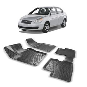 Rizline Hyundai Accent Era Siyah 3D Havuzlu Paspas