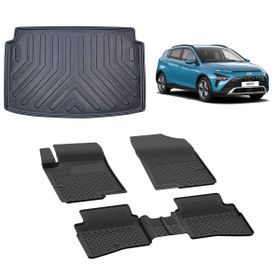 Rizline Hyundai Bayon 2021+ 4.5 D Sahler Siyah Paspas ve 3D Bagaj Havuzu