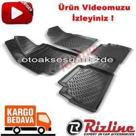 Rizline Hyundai Elantra 2016 2019 Siyah 3D Havuzlu Paspas
