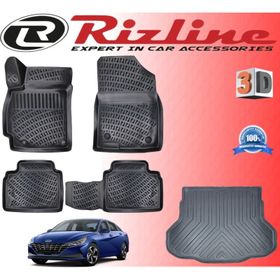 Rizline Hyundai Elantra 2020 Sonrası 3D Paspas + Bagaj Havuzu