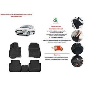 Rizline Hyundai Getz 2003-2016 Siyah 3D Havuzlu Paspas