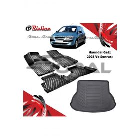 Rizline Hyundai Getz 2003 ve Sonrası Paspas ve Bagaj Havuzu Set