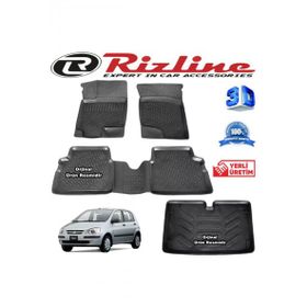 Rizline Hyundai Getz 3D Paspas + 3D Bagaj Havuzu 2002-2011 Arası Siyah Set
