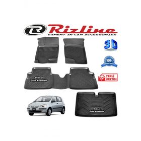 Rizline Hyundai Getz 3D Paspas + 3D Bagaj Havuzu 2002-2011 Arası Siyah Set