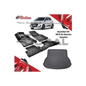 Rizline Hyundai I10 2014 ve Sonrası Uyumlu Paspas ve Bagaj Havuzu Set