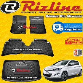 Rizline Hyundai İ20 2008-2014 3D Paspas Bagaj Havuzu
