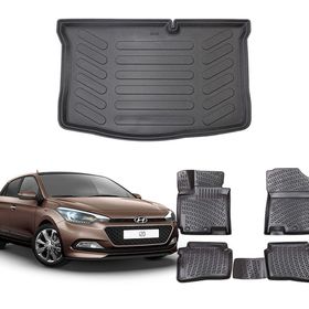 Rizline Hyundai i20 2015-2020 Siyah 3D Havuzlu Paspas ve Bagaj Havuzu
