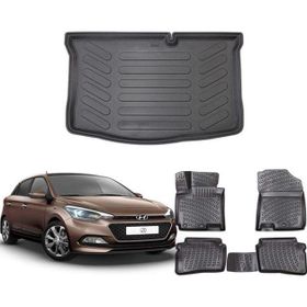 Rizline Hyundai i20 2015-2020 Siyah 3D Havuzlu Paspas ve Bagaj Havuzu