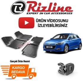 Rizline Hyundai İ20 Hb 2014 2019 Siyah 3D Havuzlu Paspas