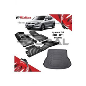 Rizline Hyundai i30 2008 - 2011 Uyumlu Paspas ve Bagaj Havuzu Set