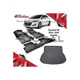 Rizline Hyundai i30 2012 - 2016 Uyumlu Paspas ve Bagaj Havuzu Set