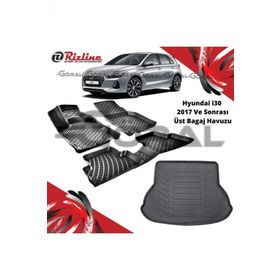 Rizline Hyundai i30 2017 ve Sonrası Paspas ve Bagaj Havuzu Set